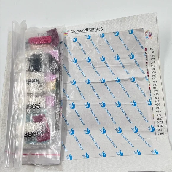 Shih Tzu Puppy Diamond Art Kit - 20x20cm - Partially Started - Picture 2 of 7